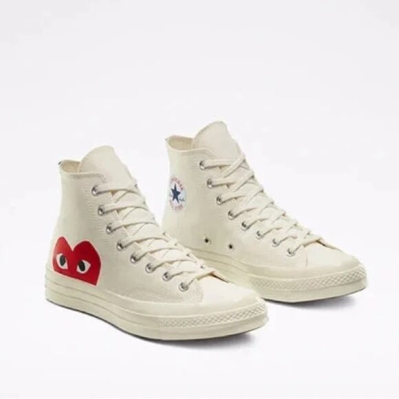 Converse x PLAY Comme des Garçons Chuck 70 High Tops Unisex Men's 10 Women's 12